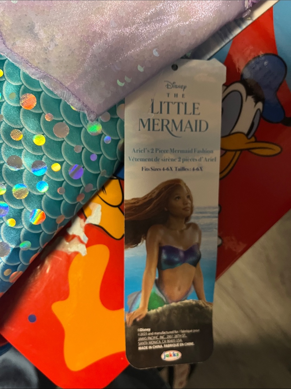 Little Mermaid Kids Costume - Blue and Purple! It say 4-6 - Picture 7 of 7